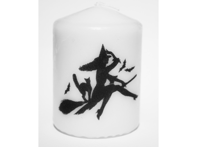 8cm Candle - Flying Witch